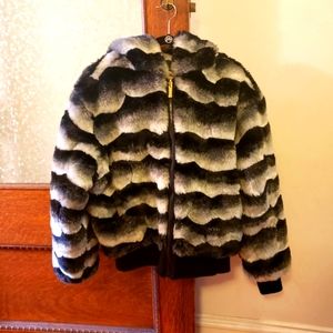 Ablanche urban fur fitter reversible coat size large